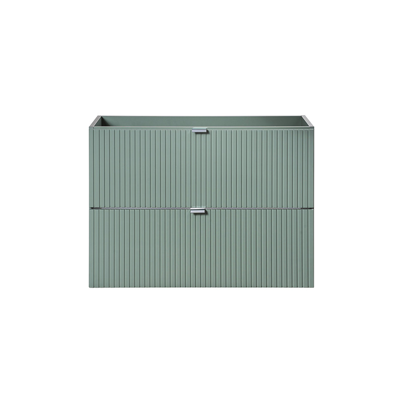 Meuble sous-vasque 80 cm 2 tiroirs finition vert sauge Line Reed Green